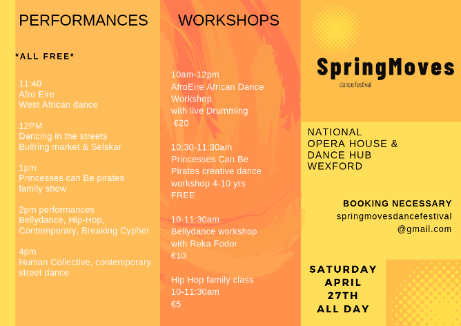 2019 SpringMoves Dance Festival Schedule